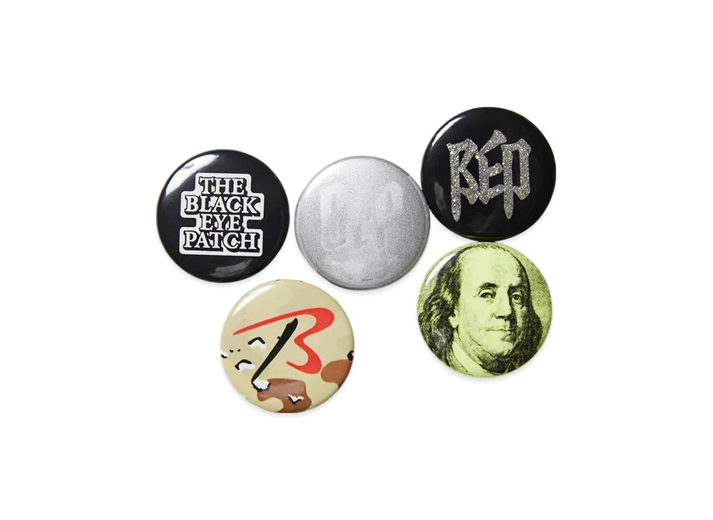 BlackEyePatch Assorted Button Badges "Multi"