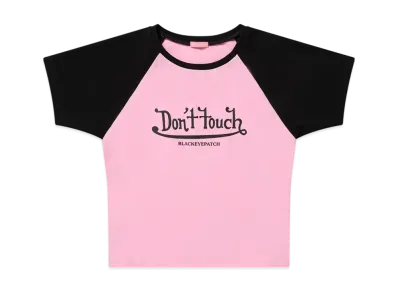 BlackEyePatch Tribal Heart Logo Baby Tee "Black"