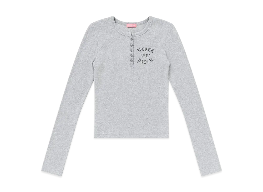 BlackEyePatch Crossed Rifles Henley Neck