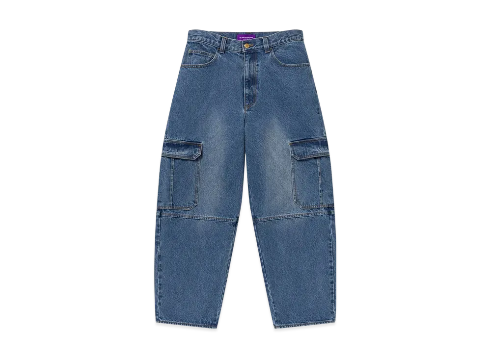 BlackEyePatch Urban Arrows Stitched Cargo Jeans "Indigo"