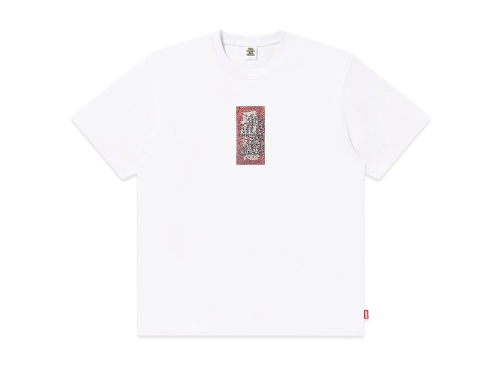 BlackEyePatch HWC Label Rhinstone Tee "White"
