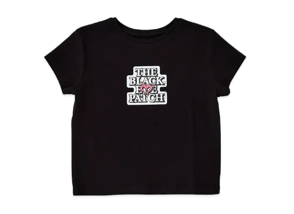 BlackEyePatch WOMEN x MOUSSY Bep OG Rhinestone Baby Tee "Black"