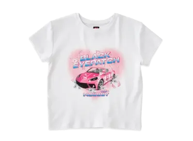 BlackEyePatch WOMEN x MOUSSY Bep Graphic Baby Tee "White"
