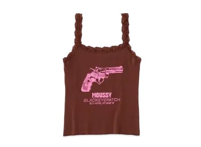 BlackEyePatch WOMEN x MOUSSY Bep Gun Graphic Camisole "Brown"