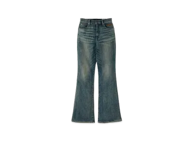 BlackEyePatch WOMEN x MOUSSY Bep Heart Denim Flare "Dark Blue"