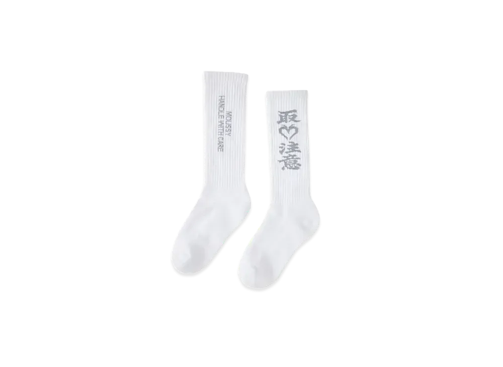 BlackEyePatch WOMEN x MOUSSY Bep HWC Heart Socks "White"