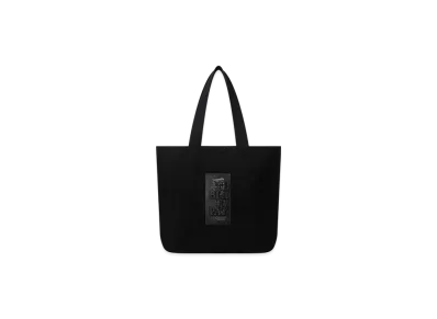 ブラックアイパッチ 取扱注意 刺繍 ロゴ トートバッグ ブラック M ブラックアイパッチ 取扱注意 刺繍 ロゴ トートバッグ ブラック M