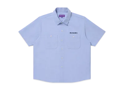 BlackEyePatch World Is Your S/S Oxford Shirt "Light Blue"