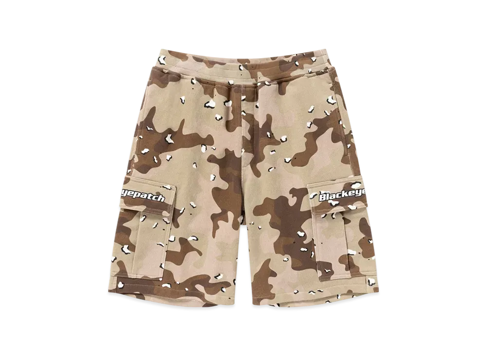 BlackEyePatch Tactical Logo Cargo Shorts "Desert Camo"