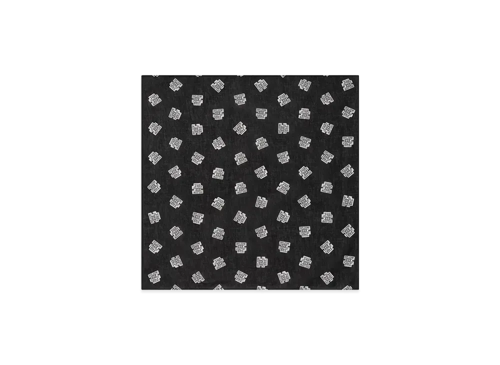 BlackEyePatch OG Label Patterned Bandana "Black"