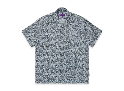 BlackEyePatch Leopard HWC Open Collared S/S Shirt "Gray"