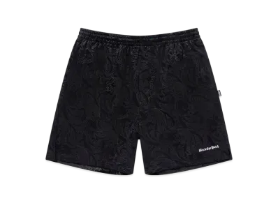 BlackEyePatch Paisley Velour Shorts "Black"