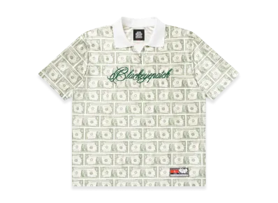 BlackEyePatch Dollar Bill Patterned S/S Gameshirt "Green"