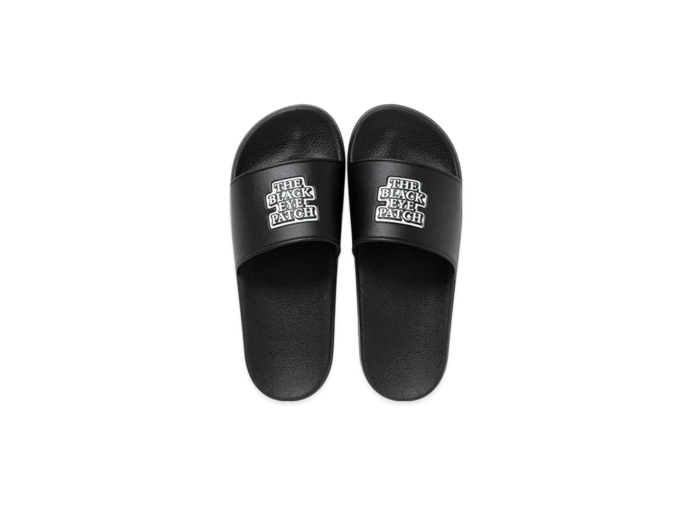 BlackEyePatch OG Label Shower Sandals "Black"