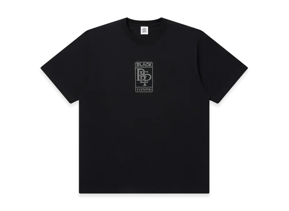 BlackEyePatch Rhinestone Double R Logo Tee "Black"