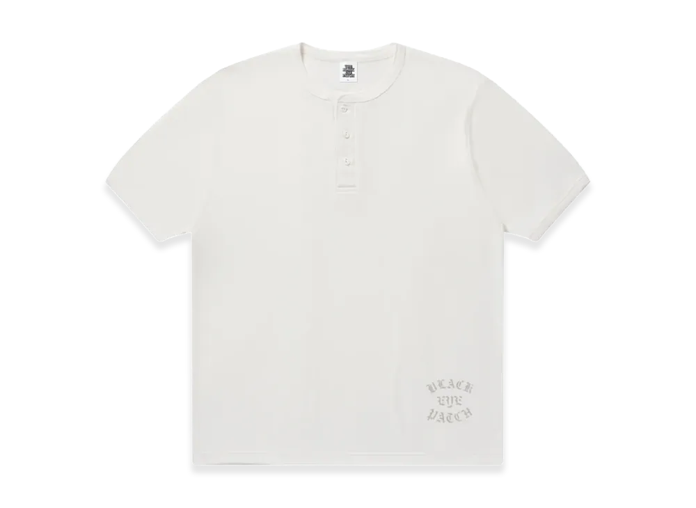BlackEyePatch OE College Henley Tee "Off White"