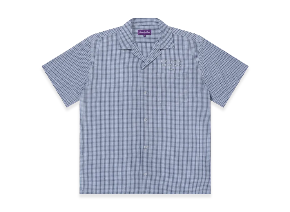 BlackEyePatch Brand Origin Checked S/S Shirt "Blue"
