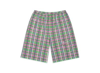 BlackEyePatch Big B Checked Baggy Sweat Shorts "Pink"