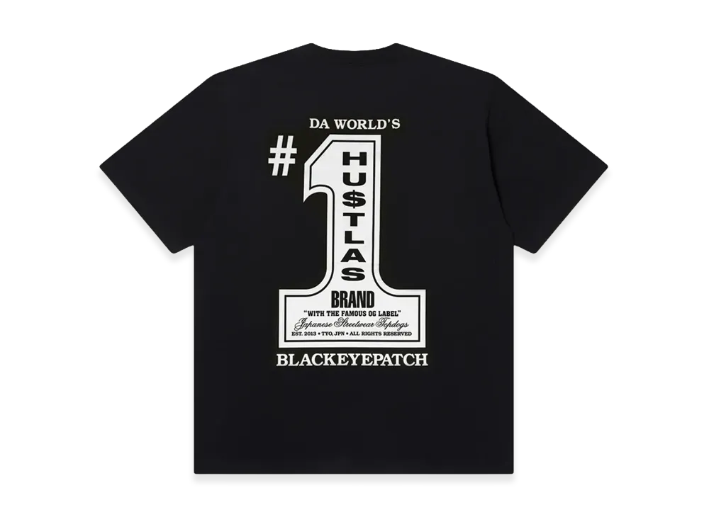 BlackEyePatch Number One Hustlas Tee "Black"