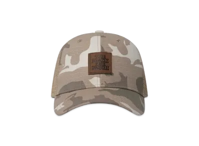 BlackEyePatch Leather Patched Mesh Cap "Sand Camo"