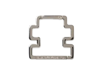 BlackEyePatch OG Label Shaped Carabiner "Silver"