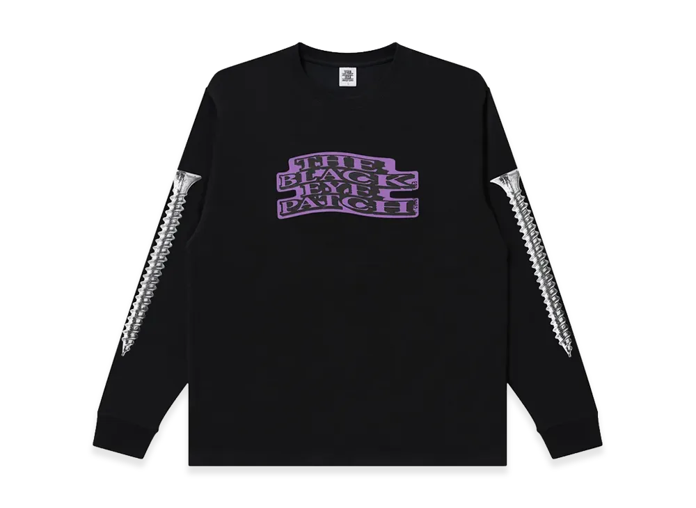 BlackEyePatch Screwed & Distorted OG Label L/S Tee "Black"