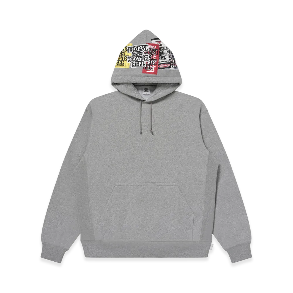 BlackEyePatch Assorted Labels Embroidered Hoodie "Heather Gray"