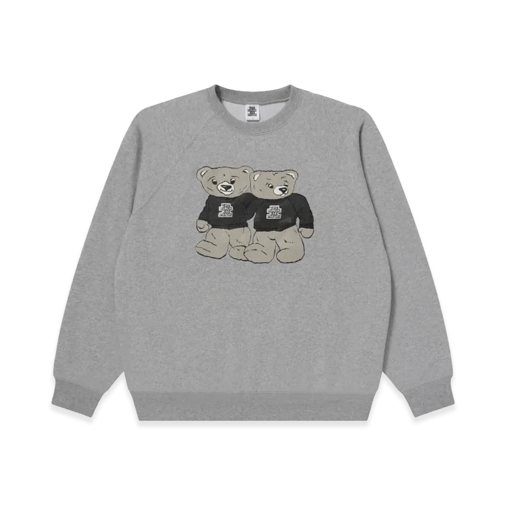 BlackEyePatch OG Bears Raglan Crew Sweat "Heather Gray"