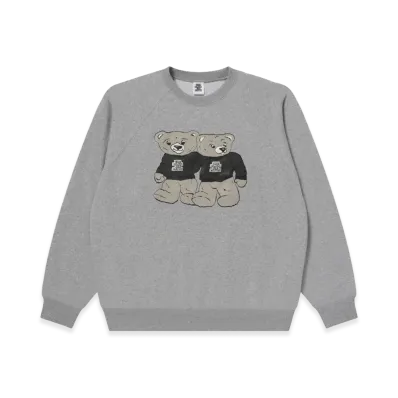 BlackEyePatch OG Bears Raglan Crew Sweat "Heather Gray"