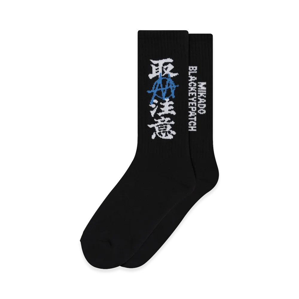 BlackEyePatch x MIKADO Fame Flame Socks "Black"