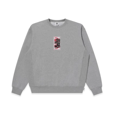 BlackEyePatch HWC Gesture Label Crew Sweat "Heather Gray"