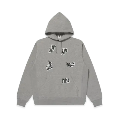 BlackEyePatch Torn OG Label Hoodie "Heather Gray"