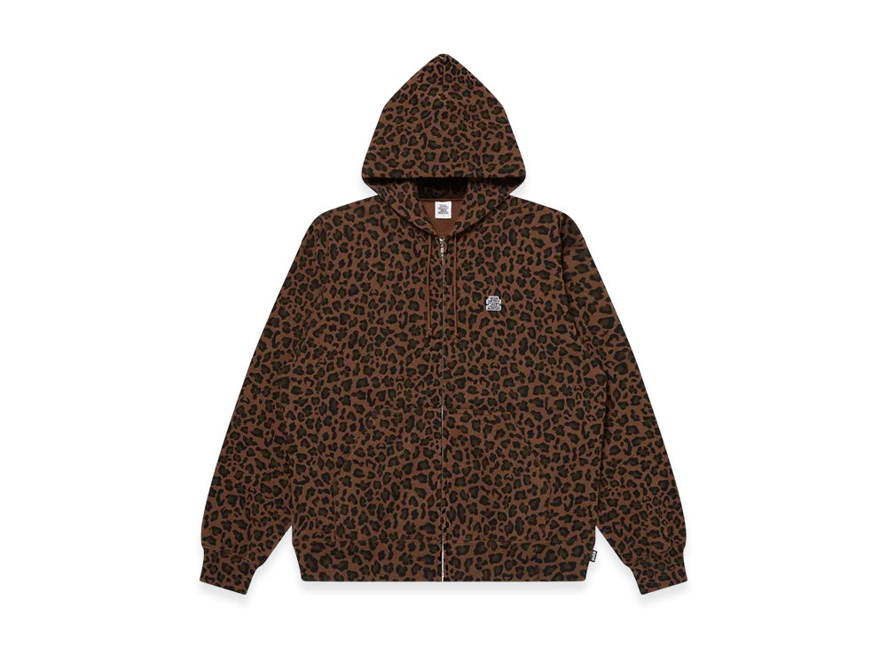 BlackEyePatch Patterned Small OG Zip Hoodie "Leopard"