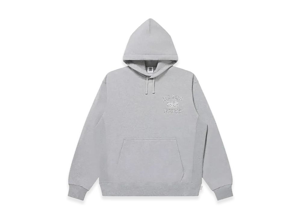 BlackEyePatch Rhinestoned OE Logo Hoodie "Heather Gray"