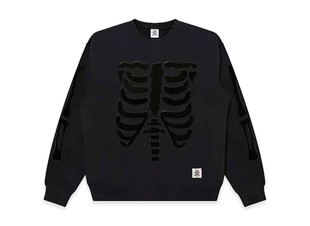 BlackEyePatch Skeleton Patched Crew Sweat "Black"