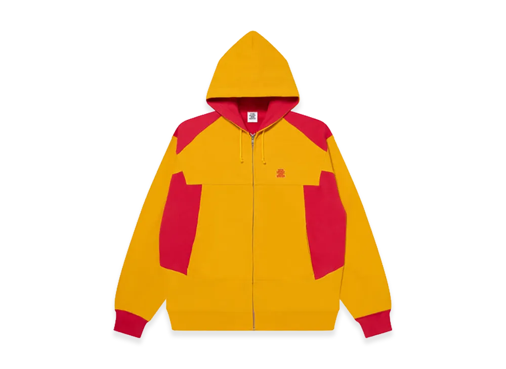 BlackEyePatch Small OG 2 Tone Zip Hoodie "Mustard/Red"