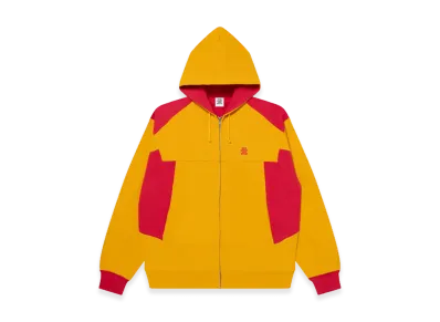 BlackEyePatch Small OG 2 Tone Zip Hoodie "Mustard/Red"