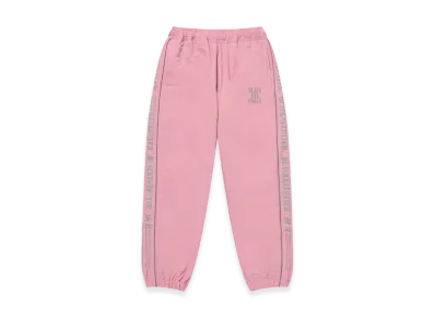 BlackEyePatch Reflective Stencil Logo Track Pants "Pink"