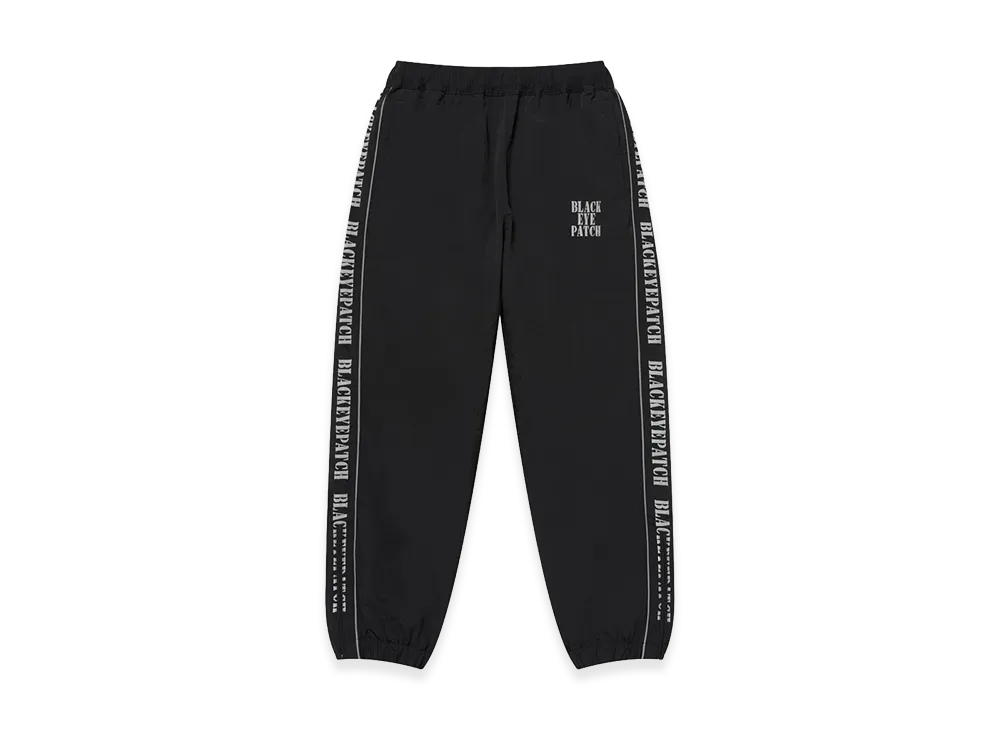 BlackEyePatch Reflective Stencil Logo Track Pants "Black"