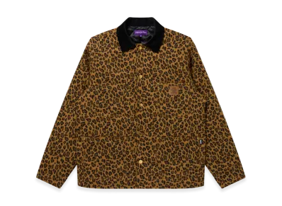 BlackEyePatch Leopard Patterned Coverall Jacket "Brown"