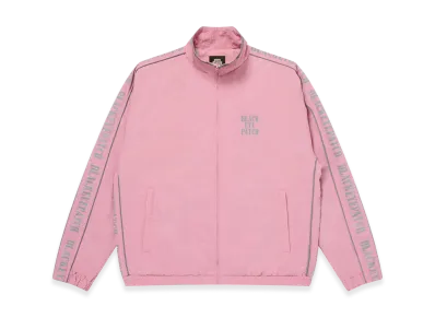BlackEyePatch Reflective Stencil Logo Track Jacket "Pink"