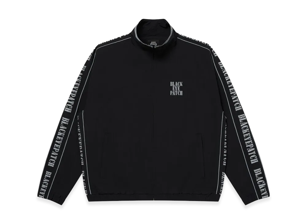 BlackEyePatch Reflective Stencil Logo Track Jacket "Black"