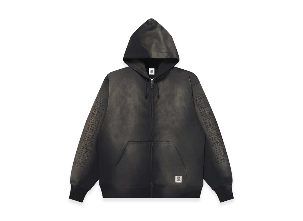 BlackEyePatch Stencil Logo Embroidered Faded Hoodie "Black"