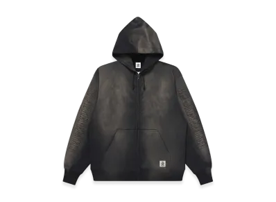 BlackEyePatch Stencil Logo Embroidered Faded Hoodie "Black"