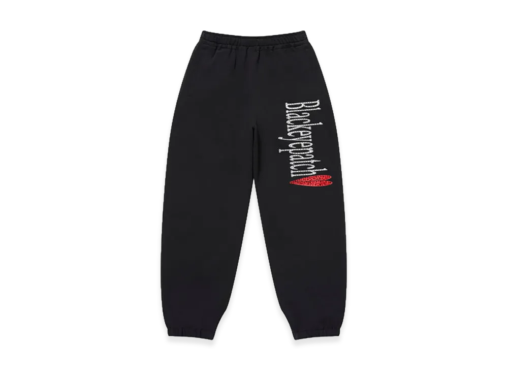BlackEyePatch Rhinestoned Heartbreak Logo Sweat Pants "Black"