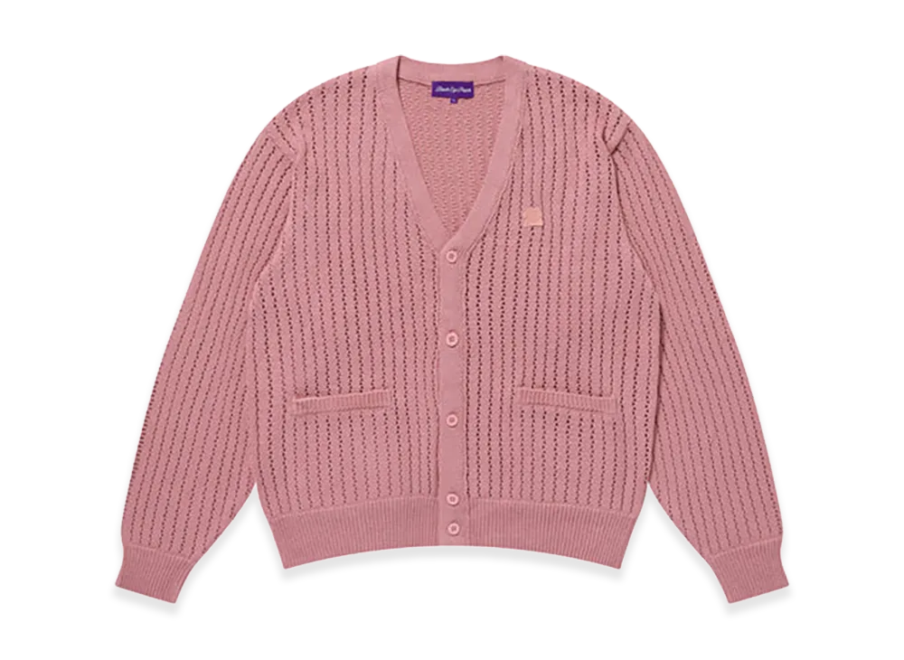 BlackEyePatch Monotone Small OG Cardigan "Pink"