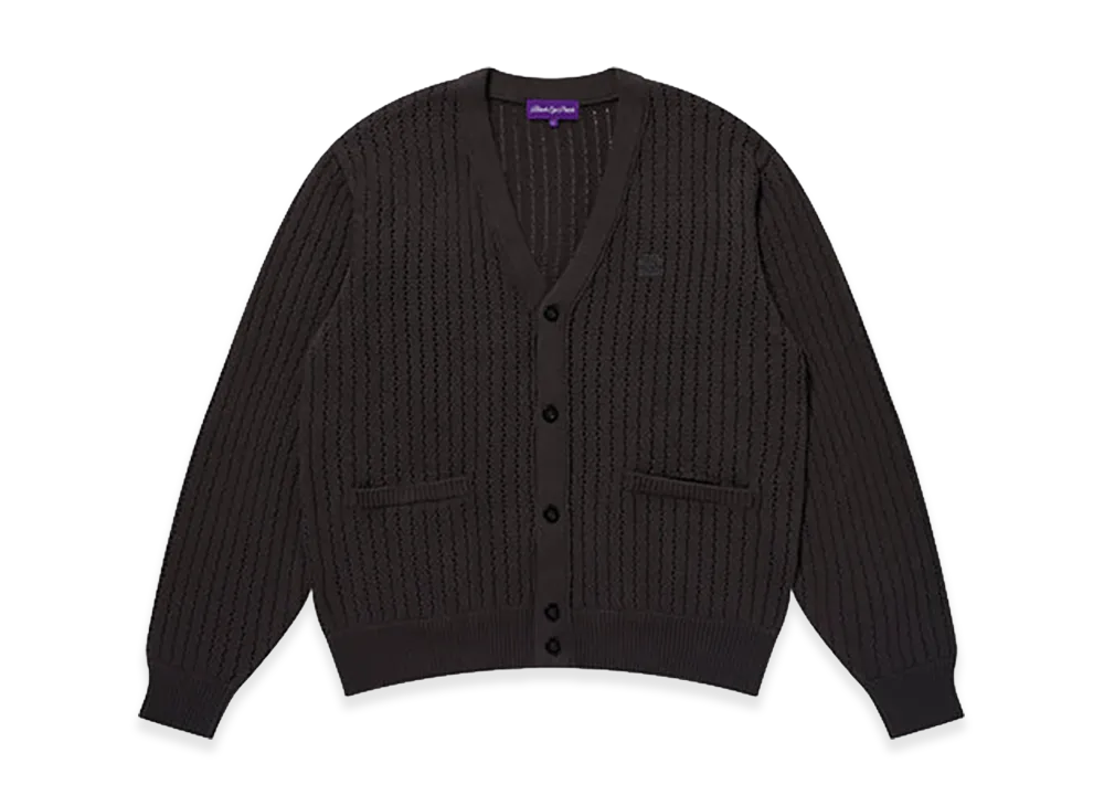 BlackEyePatch Monotone Small OG Cardigan "Black"