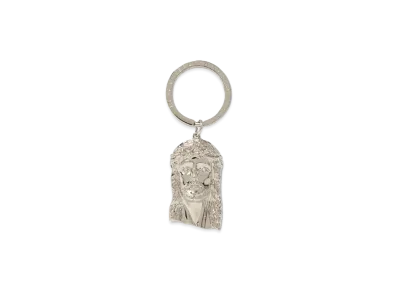BlackEyePatch Jesus Plate Keychain "Silver"