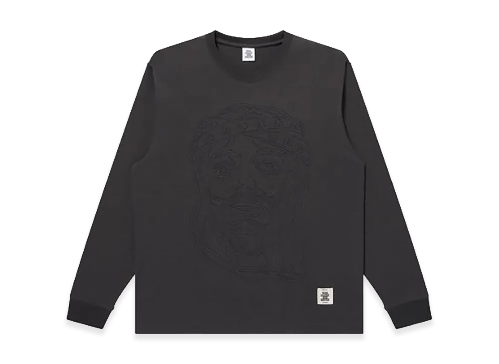 BlackEyePatch Jesus Stitched L/S Tee "Charcoal"