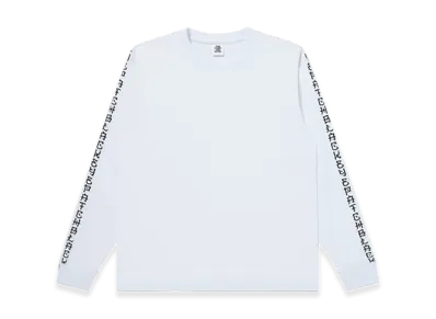 BlackEyePatch Kanji Sleeves Embroidered L/S Tee "White"